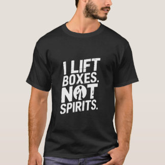 Camiseta Eu Levanto Caixas Não Espíritos Engraçado Ginásio