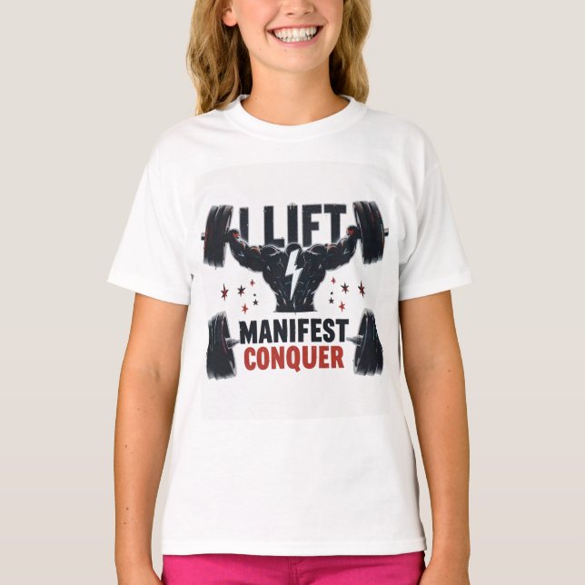 Camiseta Eu Levanto, Eu Manifesto, Eu Conquisto (Frente)