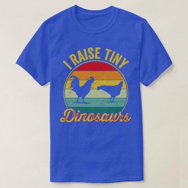 Camiseta Eu Levanto Galinhas De Dinossauros Pequenos (Frente do Design)