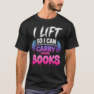 Camiseta Eu Levanto Para Carregar Mais Livros Leitor Divert