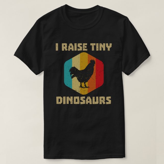 CAMISETA EU LEVANTO PEQUENOS DINOSSAUROS CHICKEN LOVER (Frente do Design)