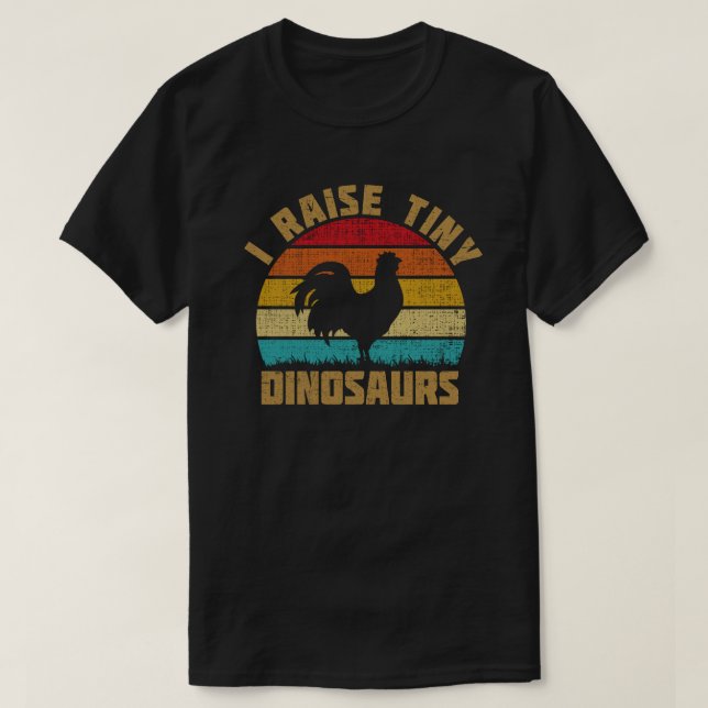 CAMISETA EU LEVANTO PEQUENOS DINOSSAUROS CHICKEN LOVER (Frente do Design)