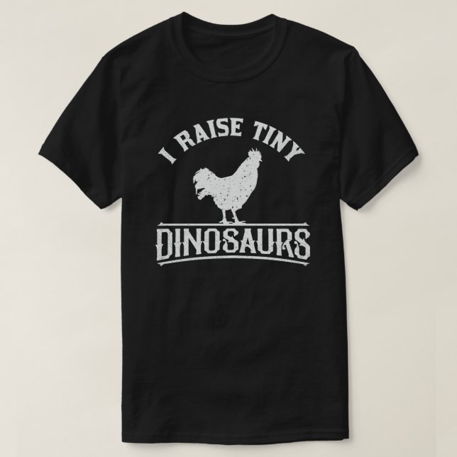 CAMISETA EU LEVANTO PEQUENOS DINOSSAUROS CHICKEN LOVER (Frente do Design)