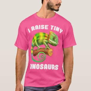 Camiseta Eu Levanto Pequenos Dinossauros Engraçados Camaleã