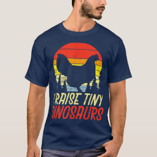 Camiseta Eu Levanto Pequenos Dinossauros Galinha Fazenda