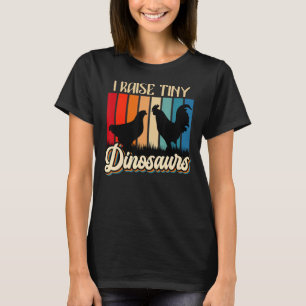 Camiseta Eu Levanto Pequenos Dinossauros Galinhas Dinossaur