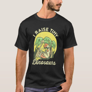 Camiseta Eu Levanto Pequenos Dinossauros Relaxa Amor Tropic