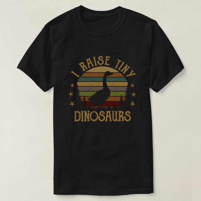 Camiseta Eu Levanto Pequenos Dinossauros Vintage Retro Goos (Frente do Design)