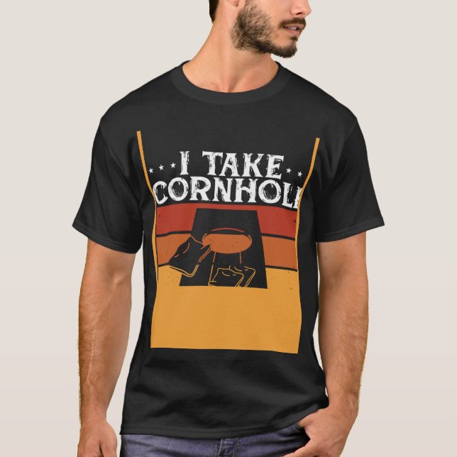 Camiseta Eu Levo Cornhole Muito A Sério (Frente)