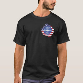 Camiseta Eu Levo Harris 2024 Black T-Shirt