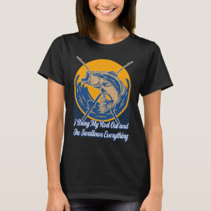 Camiseta Eu Levo Minha Vara Para Pescar Humor Adulto Pescad