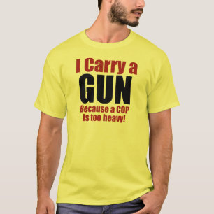 Camiseta Eu levo uma arma