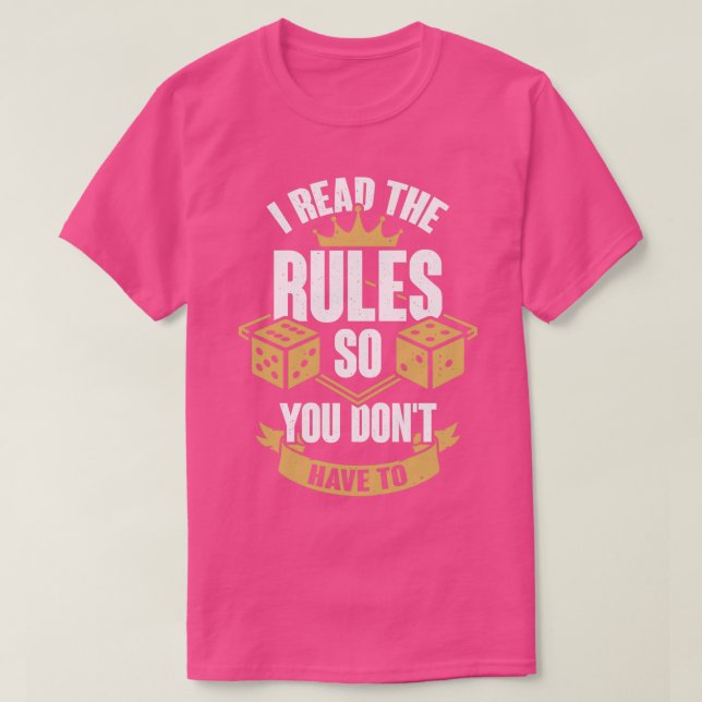 Camiseta Eu Li As Regras Para Que Você Não Tenha Que (Frente do Design)