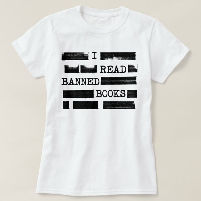 Camiseta Eu Li Livros Banidos Redados (Frente do Design)