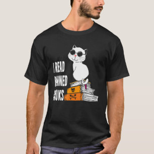 Camiseta Eu Li Livros Proibidos Gato Leitor Semana dos Bibl