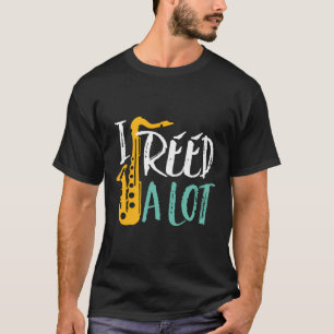 Camiseta Eu Li Muito Engraçado Jogador Saxofone Jazz Music