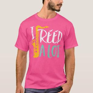 Camiseta Eu Li Muito Engraçado Jogador Saxofone Jazz Music