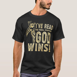 Camiseta Eu Li O Capítulo Final Que Deus Ganha Fé Cristão