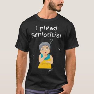 Camiseta Eu Lidero Senioristis. Mulher Mais velho Velho Env