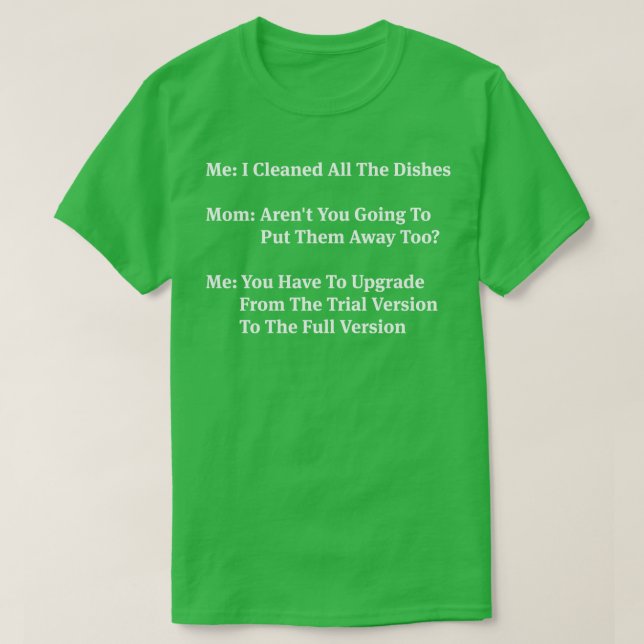 Camiseta Eu Limpei Todos Os Pratos (Frente do Design)