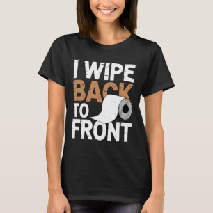 Camiseta Eu Limpo de Trás para Frente Piada Humor de Tecido