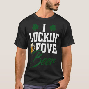 Camiseta Eu Luckin 'Fove Beer St Patty's Day Raglan
