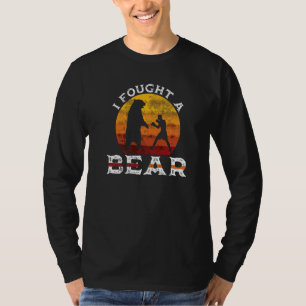 Camiseta Eu Lutei Com Uma Mulher Ursa Selvagem De Urso 6