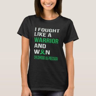CAMISETA EU LUTEI COMO UM GUERREIRO E GANHEI DEPRESSÃO INFA