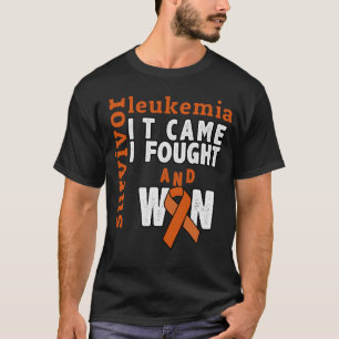 Camiseta Eu Lutei E Ganhei Sobrevivente de câncer De Leucem