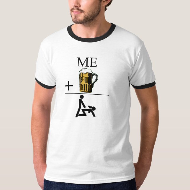 Camiseta Eu mais a cerveja iguala impertinente (Frente)