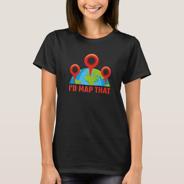 Camiseta Eu Mapearia Isso, Prêmio de Geografia (Frente)