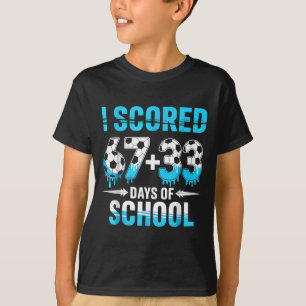 Camiseta Eu Marquei 100 Dias De Futebol Escolar 100º Dia De