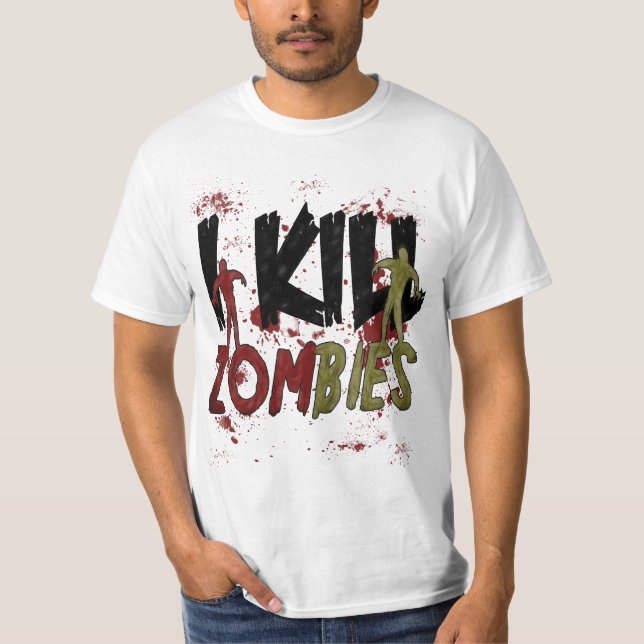 Camiseta Eu Matar Zombies (Frente)