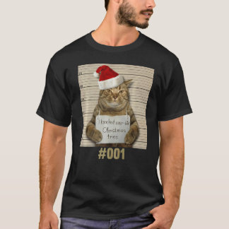Camiseta Eu Matei O Gato Da Árvore De Natal