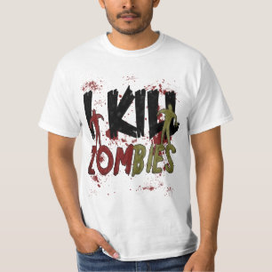 Camiseta Eu mato zombis