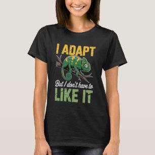 Camiseta Eu Me Adapto Não Preciso Gostar De Lagartos Réptil