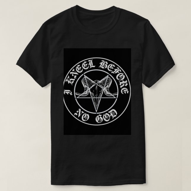 Camiseta Eu Me Ajoelhe Antes De Deus  (Frente do Design)