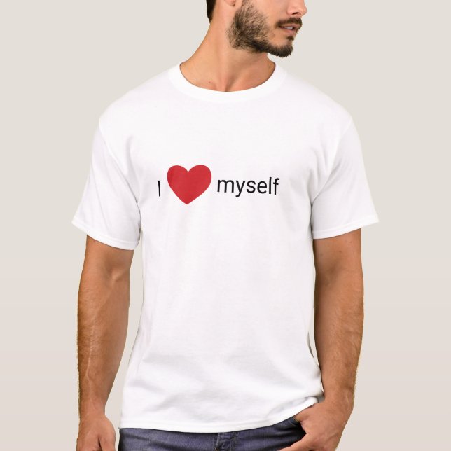 Camiseta Eu me amo design (Frente)