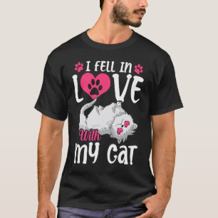 Camiseta Eu me Apaixonei Pelo Meu Gato Dia dos Namorados Ga