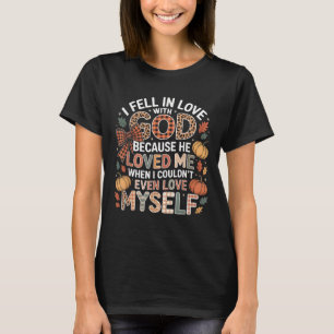 Camiseta Eu Me Apaixonei Por Deus Fé Cair Cair Christian
