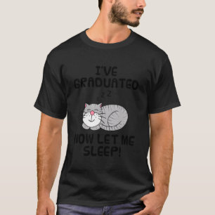 Camiseta Eu Me Formei Agora Deixe-Me Dormir, Gato de Format