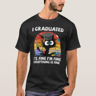 Camiseta Eu me formei na Retro Vintage Engraçado, Faculdade