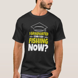 Camiseta Eu Me Formei Posso Ir Pescar Agora Pescador Gradua