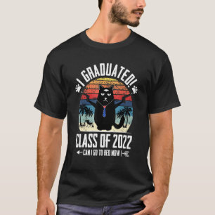 Camiseta Eu me Formei Posso Voltar Para a Cama Agora   Gato