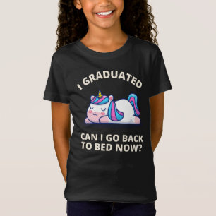 Camiseta Eu me formei, posso voltar para a cama agora T-Shi
