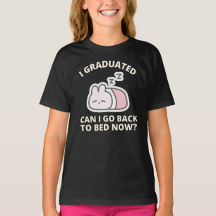 Camiseta Eu me formei, posso voltar para a cama agora T-Shi