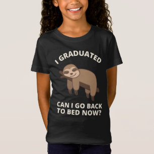 Camiseta Eu me formei, posso voltar para a cama agora T-Shi
