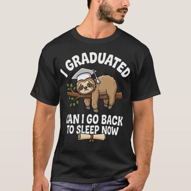 Camiseta Eu Me Formei Posso Voltar Para a Cama Agora Vetera (Frente)