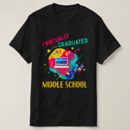 Camiseta Eu me formei virtualmente na escola secundária em