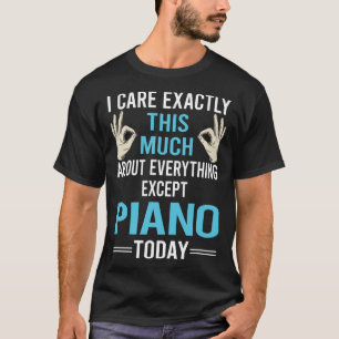 Camiseta Eu Me Importo Com Pianista De Piano